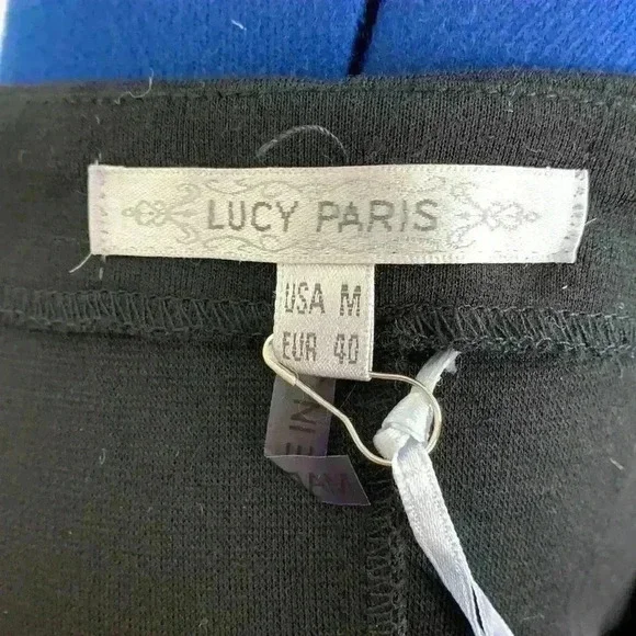 🆕nwt Lucy Paris plunge front black mini - Picture 7 of 10